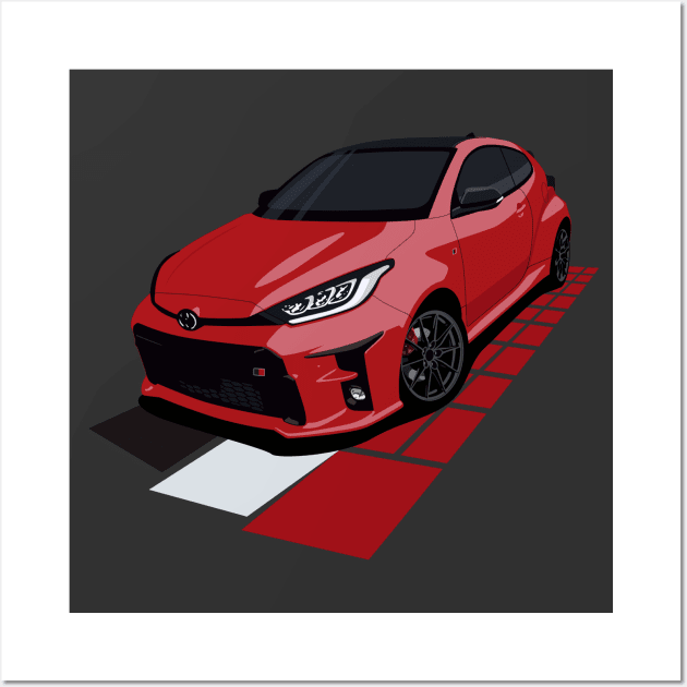 GR Yaris Wall Art by AutomotiveArt